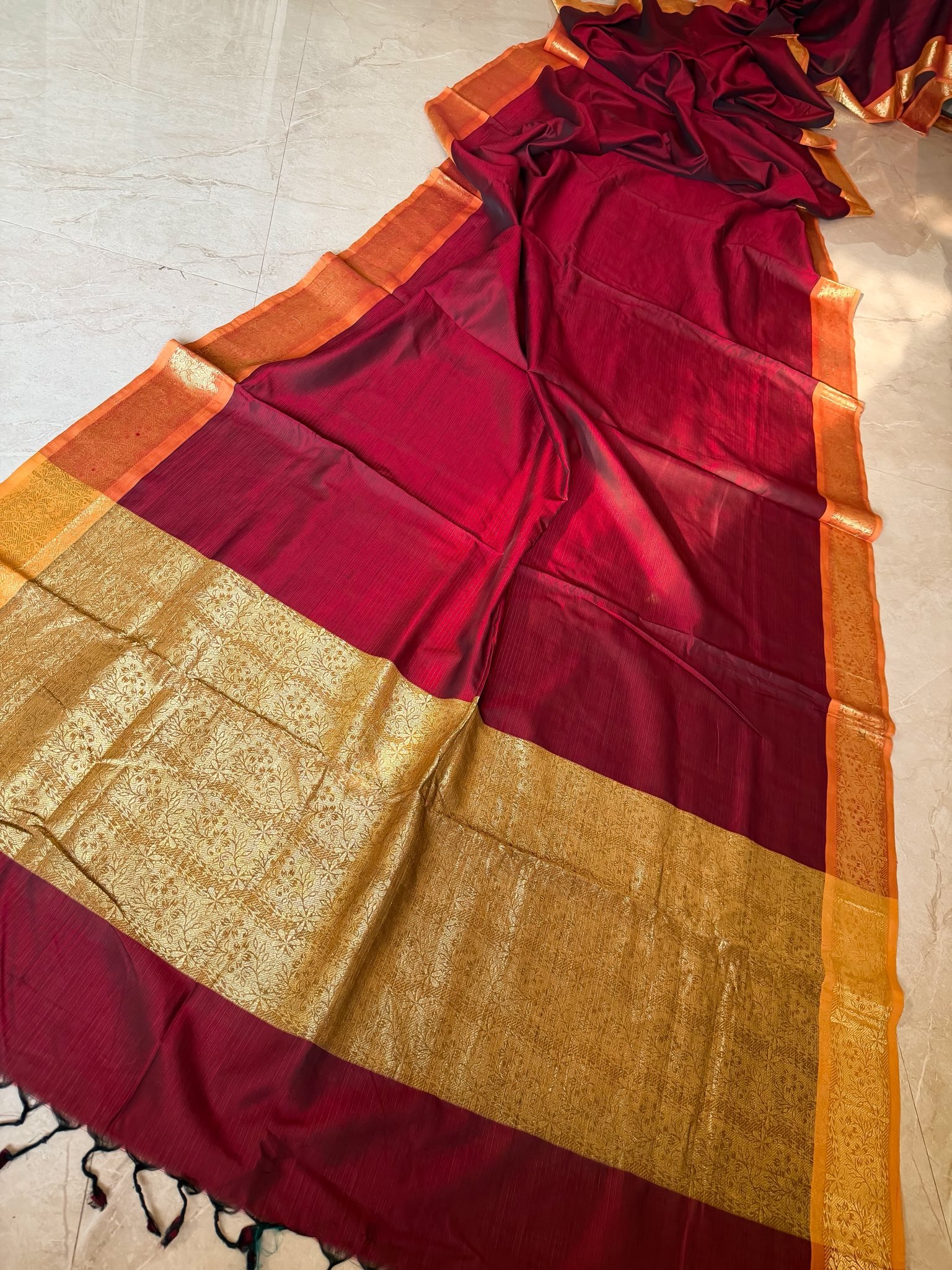 stunning 100% pure silk rich wine kanjivaram stunning 100% pure silk rich wine kanjivaram