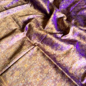 100% pure silk dhup chaav kinkhwab saree