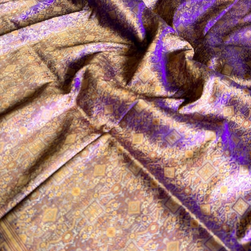 100% pure silk dhup chaav kinkhwab saree