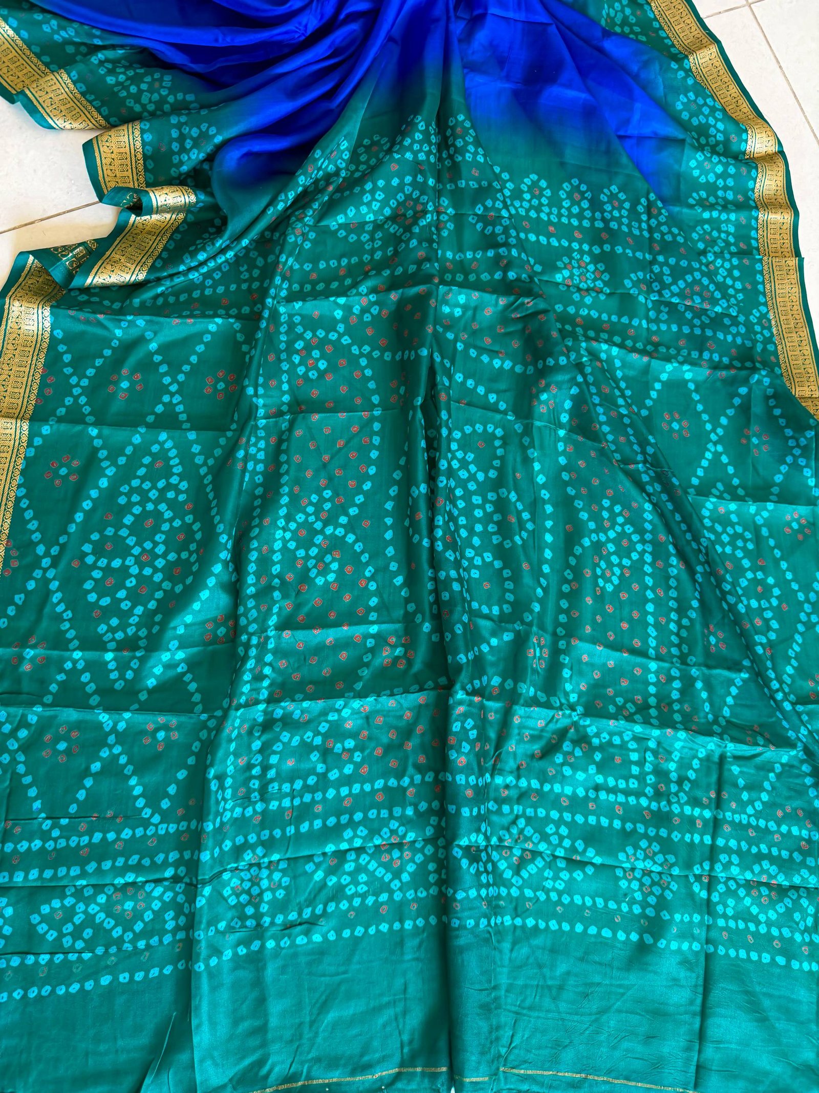 pure gajji silk bandhej saree pure gajji silk bandhej saree