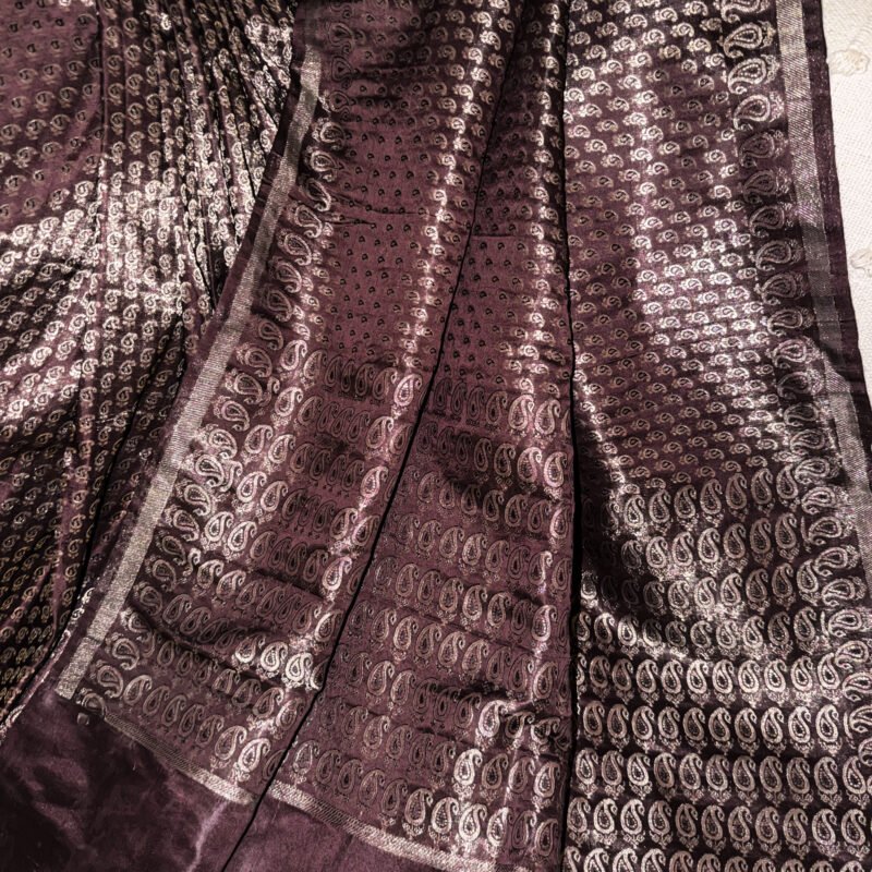 revival brocade jamavar handloom silk saree