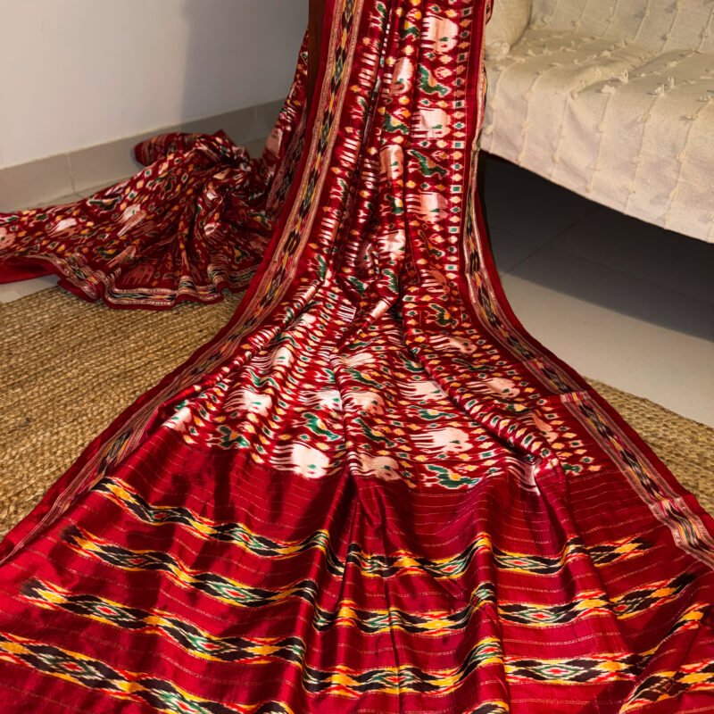 handwoven pure silk patola saree